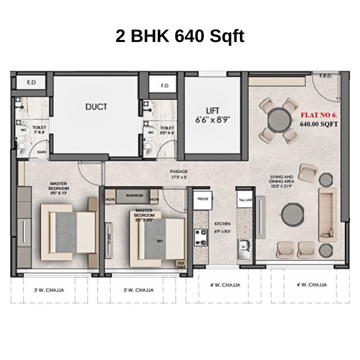 DLH-Leo-Tower-Floor-Plan-2-BHK-640-Sqft